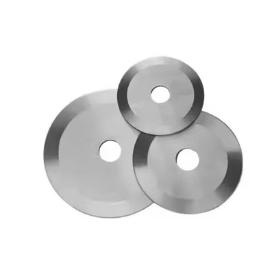 Facas circulares personalizadas de liga de carboneto de tungstênio de alta qualidade para corte de rolos de papel higiênico