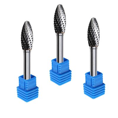 Arquivos giratórios giratórios de Burr Type Nail Drill Bit do carboneto Sf5 para o metal 1/4 Grinde Deburring
