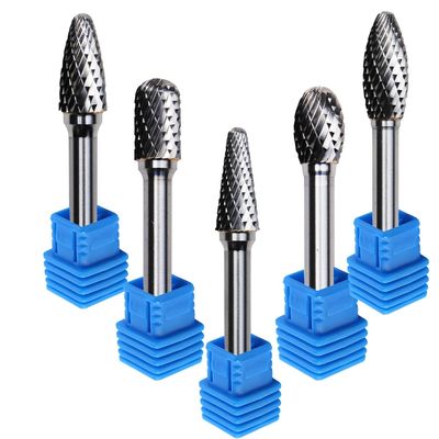 tipo de 6mm da pata longa giratória do arquivo 1/8 do carboneto de tungstênio do Sa um único corte dobro