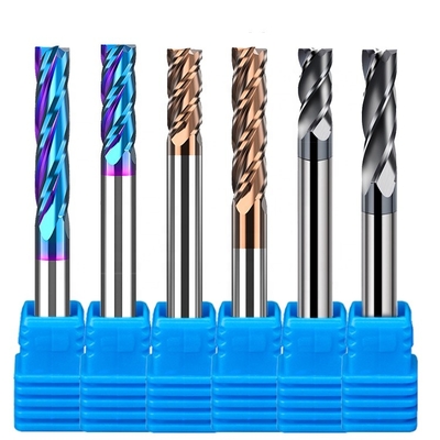 o Cnc contínuo longo extra de corte do carboneto de tungstênio do pescoço da flauta de 200mm Endmill soldou