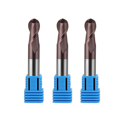 Moinho de extremidade 2mm do carboneto de tungstênio do CNC 12mm 6mm cortadores de trituração do nariz da bola de 200 milímetros 6 Ballnose