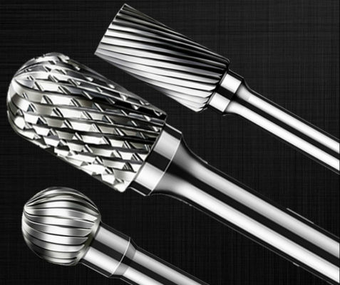 Resistência giratória de Burr Cone Tree Shape Wear do carboneto de tungstênio da máquina do rolamento de esferas