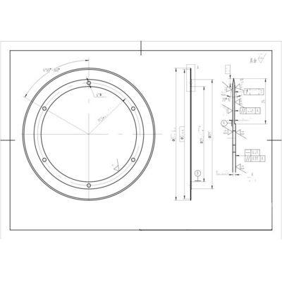 Mão circular de seis furos semicortante Mão circular de meio corte Mão circular de carburo Mão industrial redonda para máquinas de corte completo e meio