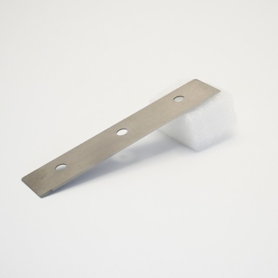 Lâmina de corte para fibra química de três furos em liga de carboneto de tungstênio cimentado, filme de tecido, faca industrial para corte
