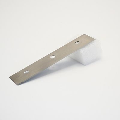 Lâmina de corte para fibra química de três furos em liga de carboneto de tungstênio cimentado, filme de tecido, faca industrial para corte