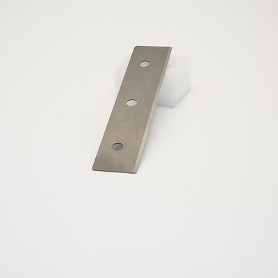Lâmina de corte para fibra química de três furos em liga de carboneto de tungstênio cimentado, filme de tecido, faca industrial para corte