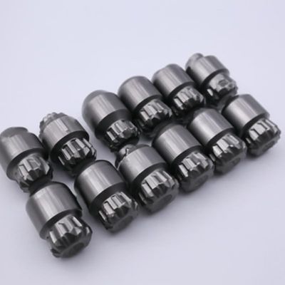 Peças serrilhadas do desgaste do carboneto de tungstênio dos dentes do botão para bocados de perfuração de mineração do óleo