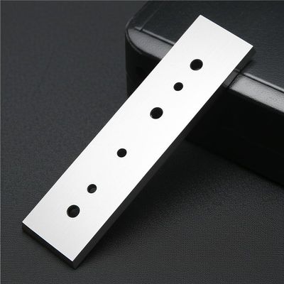 Lâmina de corte para fibra química de três furos em liga de carboneto de tungstênio cimentado, filme de tecido, faca industrial para corte