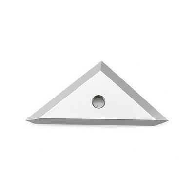 Cimento personalizado de tungstênio carburo liga triângulo único buraco posicionamento lâmina de tecido filme de corte máquina industrial faca