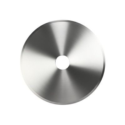 Lâmina Circular Não Cortada de Liga de Carboneto de Tungstênio Cementado Personalizada  Faca Industrial para Corte de Filme de Tecido