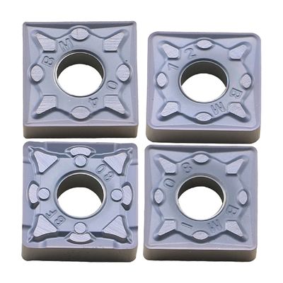 SNMG Modelo Carbide CNC Insert com ângulo de 0° e ±0,08-±0,18 Tolerância para usinagem de diâmetro de 4,76 mm-7,94 mm