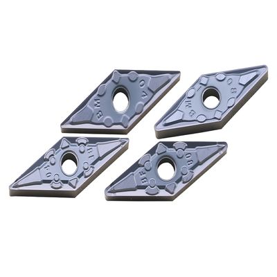 Pastilha CNC modelo VNMG com ranhura quebra-cavacos de dupla face para processamento automatizado