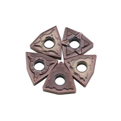 Inserto CNC WNMG de alto desempenho com revestimento PVD para usinagem de precisão na indústria eletrônica