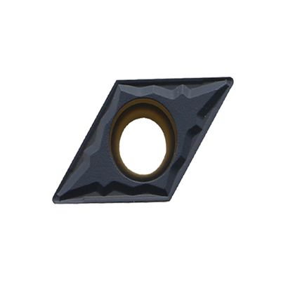 Pastilha CNC DCMT retificada de precisão e alto desempenho com ângulo D de 55° e ângulo C de 7° para usinagem de metal e não metal