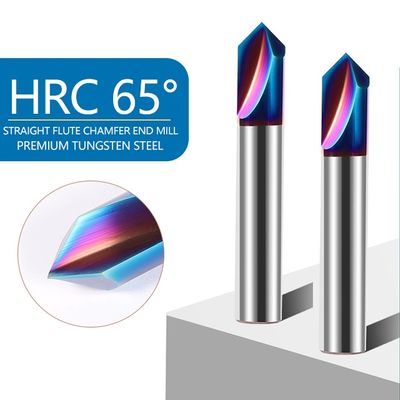 Ferramenta de chamfering de 2 flautas com ângulo de 90°, cortadora de carburo de tungstênio para aço inoxidável