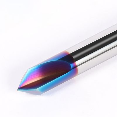 Ferramenta de chamfering de 2 flautas com ângulo de 90°, cortadora de carburo de tungstênio para aço inoxidável