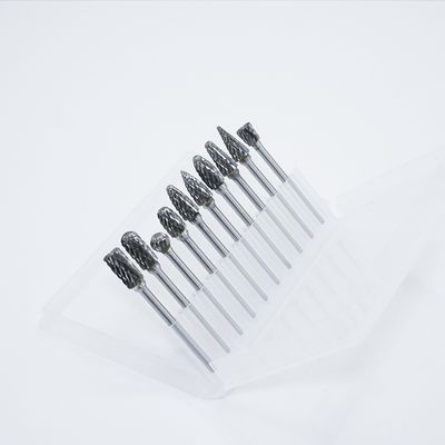 Broca Rotativa de Carboneto com Duplo Sulco de 6mm com 10 Formatos Diferentes para Aço Inoxidável e Titânio