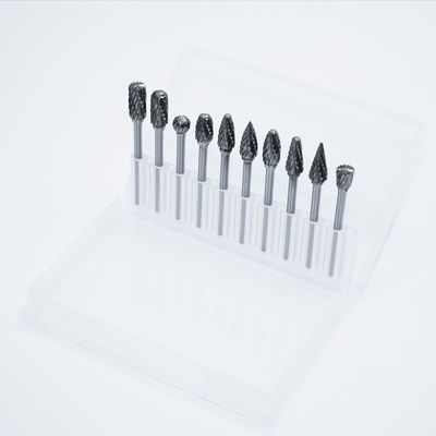Tipo M Alta precisão Alta dureza 6 mm Carbide Burr rotativo para usinagem de metais