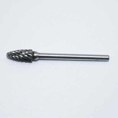 10 peças de Brilhante não revestido Carbono de Tungstênio rotativo Burr para aço inoxidável com 1/8 " 3mm Shank