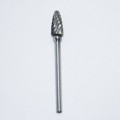 10 peças de Brilhante não revestido Carbono de Tungstênio rotativo Burr para aço inoxidável com 1/8 " 3mm Shank