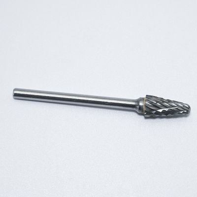 3 mm Tipo L Alta precisão Brilhante não revestido Carbide Burr rotativo para usinagem de metais