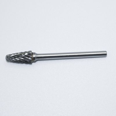 3 mm Tipo L Alta precisão Brilhante não revestido Carbide Burr rotativo para usinagem de metais