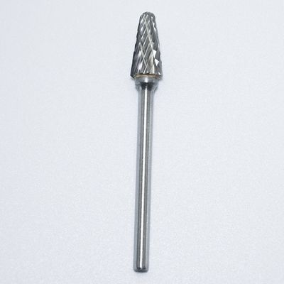 3 mm Tipo L Alta precisão Brilhante não revestido Carbide Burr rotativo para usinagem de metais