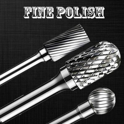 o carboneto Burr Long Shank Ball Type giratório de 5/8mm dá forma a únicos bocados cortados dobro de D Sd