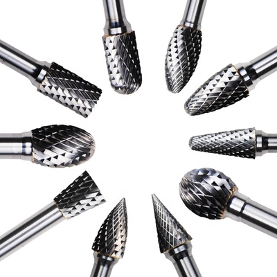 14 3mm giratórios 6mm 1&quot; carboneto Burr Shank Nail Drill Bits giratório do corte da extremidade do diâmetro