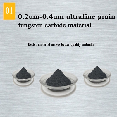 o Cnc contínuo longo extra de corte do carboneto de tungstênio do pescoço da flauta de 200mm Endmill soldou
