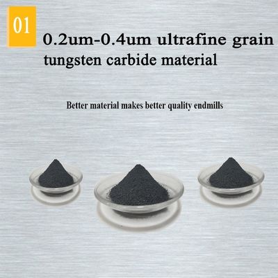 1 / Sólido de um CNC de 4 polegadas abaixo do Roughing soldado cortado da madeira do moinho de extremidade do carboneto de tungstênio